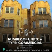 Commercial Property For Sale 10921 S VERNON AVENUE CHICAGO,  IL